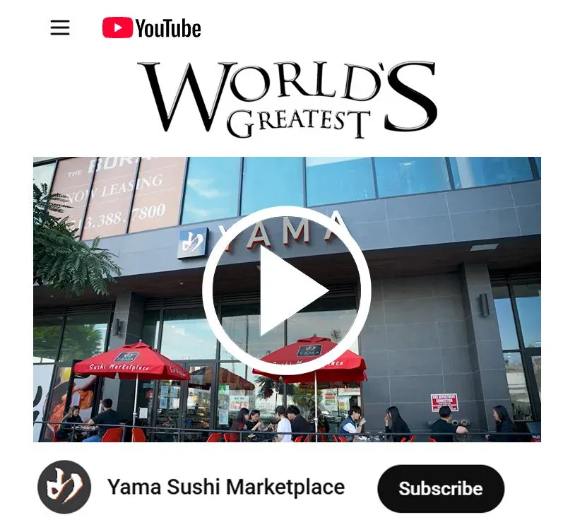 Yama Sushi Marketplace episode on World’s Greatest TV